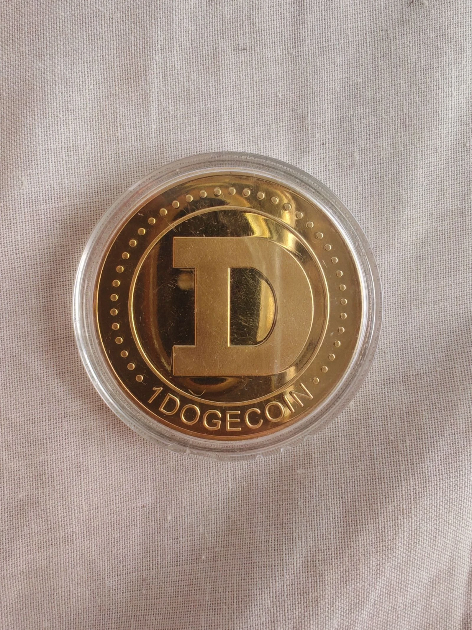 Monnaie DogeCoin Dorée cryptomonnaie – photo 2